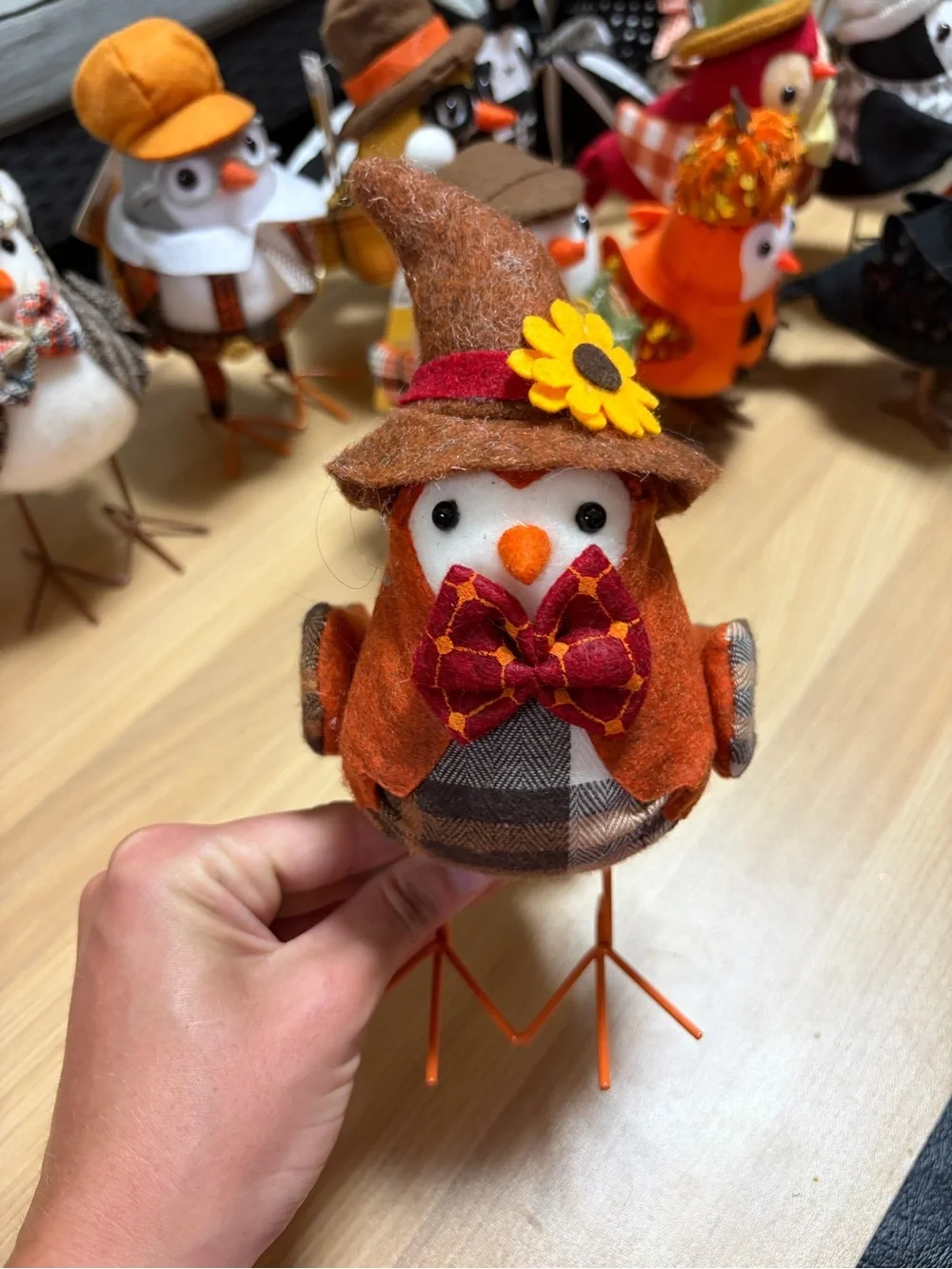 Lot of 25 Halloween and Fall Fabric Birds